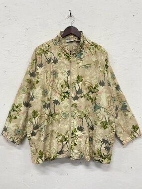 Vintage 90s Keneth Too Nautical Full-zip Lightweight Windbreaker Jacket, Size 1X